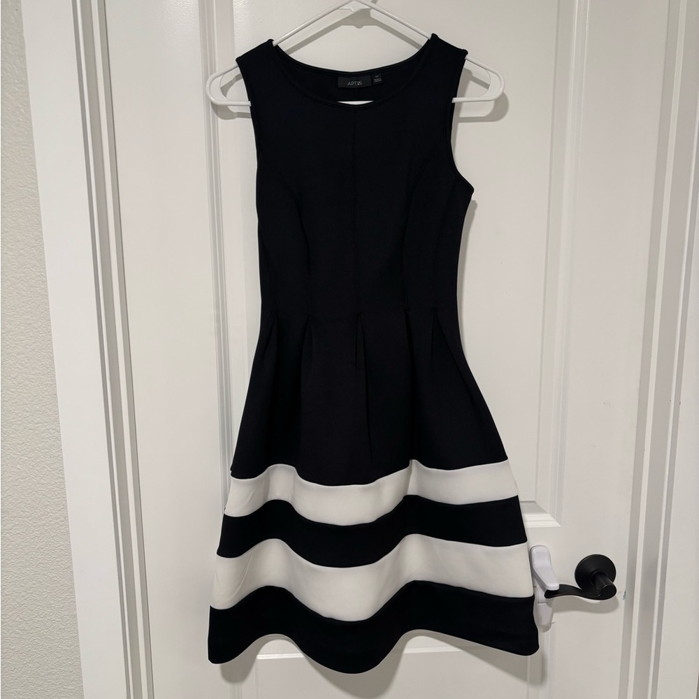 Apt. 9 Black and White Midi Dress
